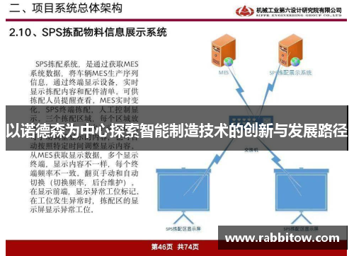 以诺德森为中心探索智能制造技术的创新与发展路径